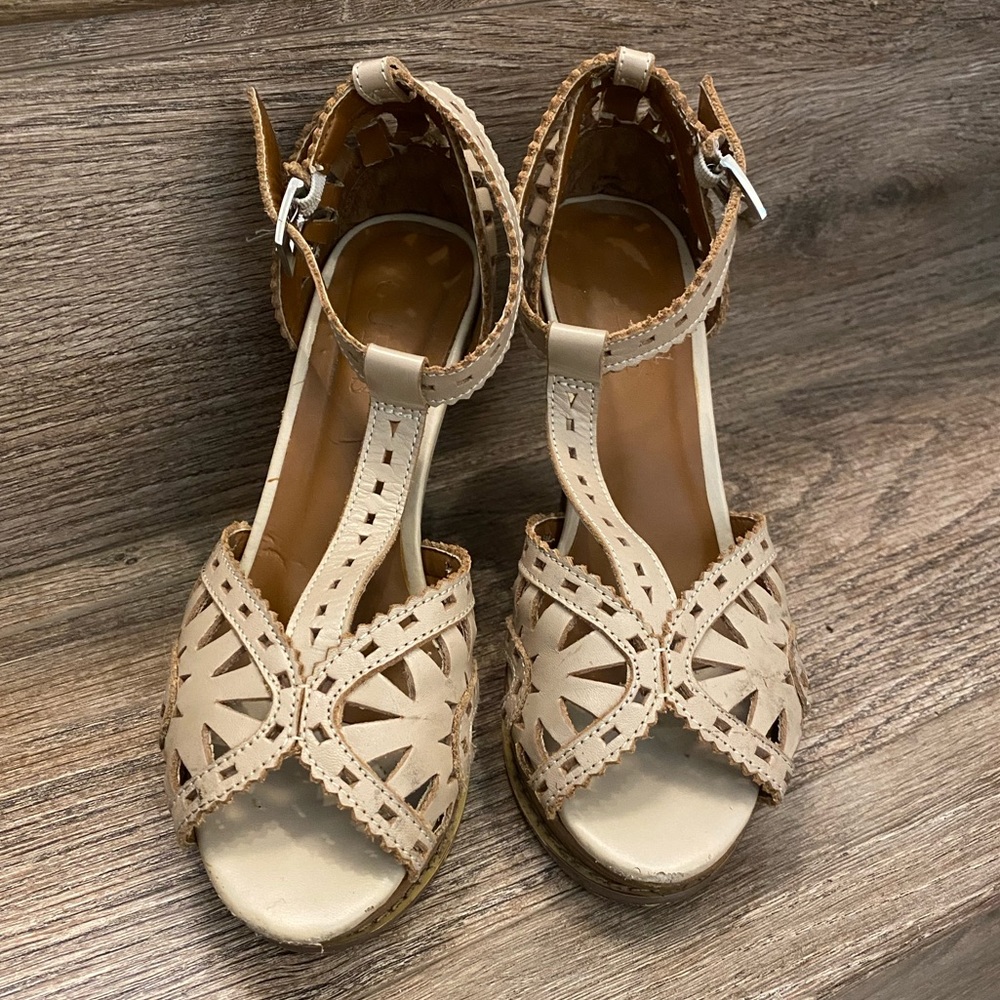 Leather Heels size 35.5/slim 6